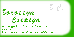 dorottya csepiga business card